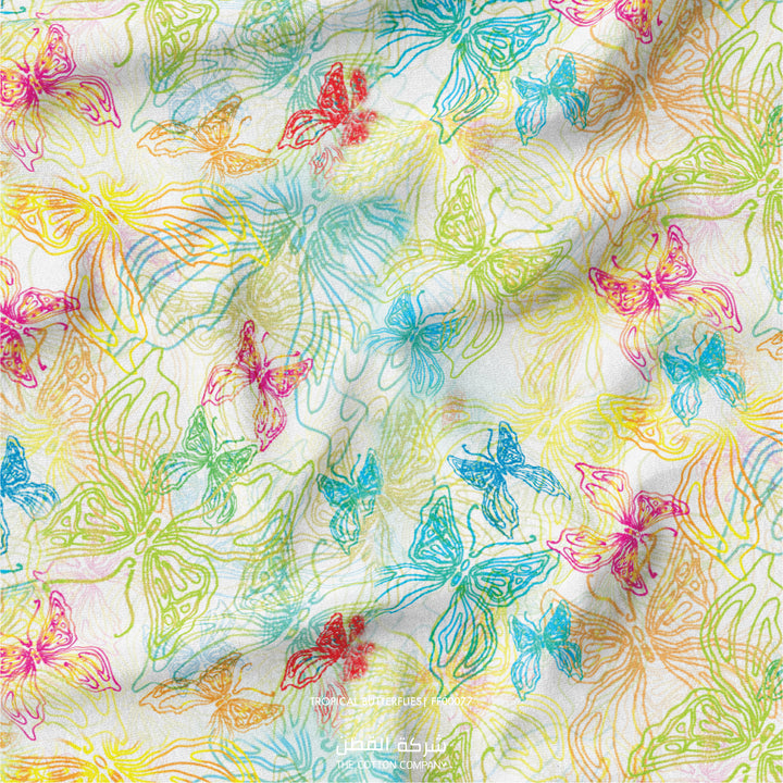 Fabric - Tropical Butterflies