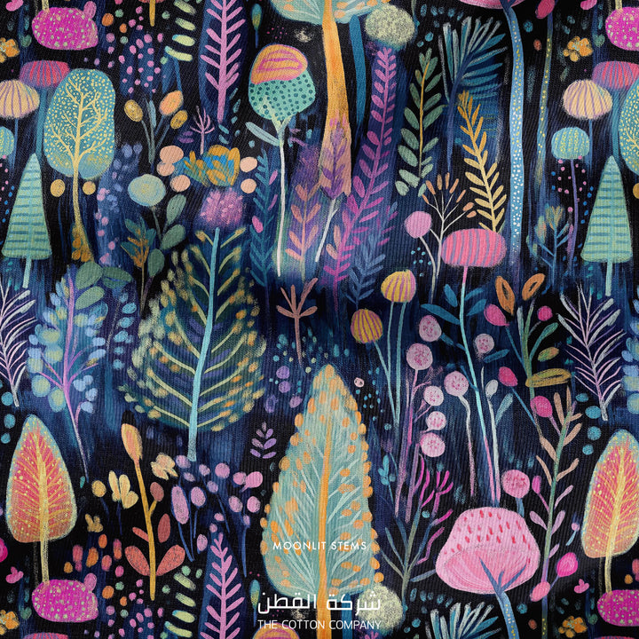 Fabric - Moonlit Stems