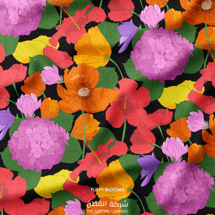Fabric - Puffy Blooms