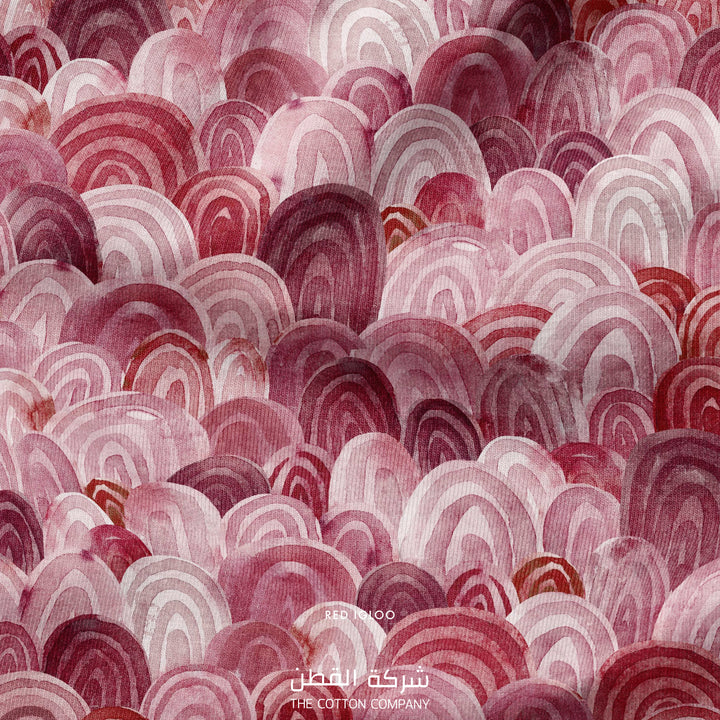 Fabric - Red Igloo