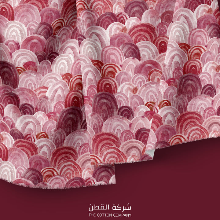 Fabric - Red Igloo