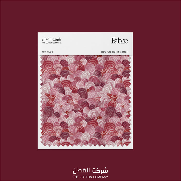 Fabric - Red Igloo