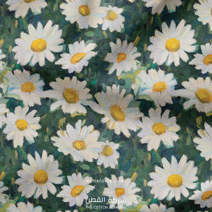 Fabric - Watercolor Daisies