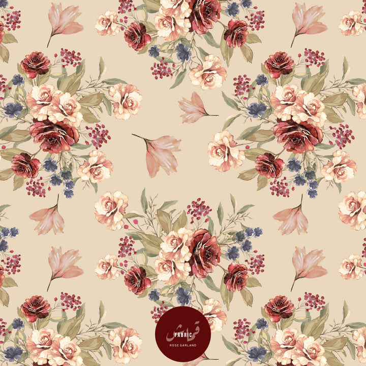 Fabric - Rose Garland